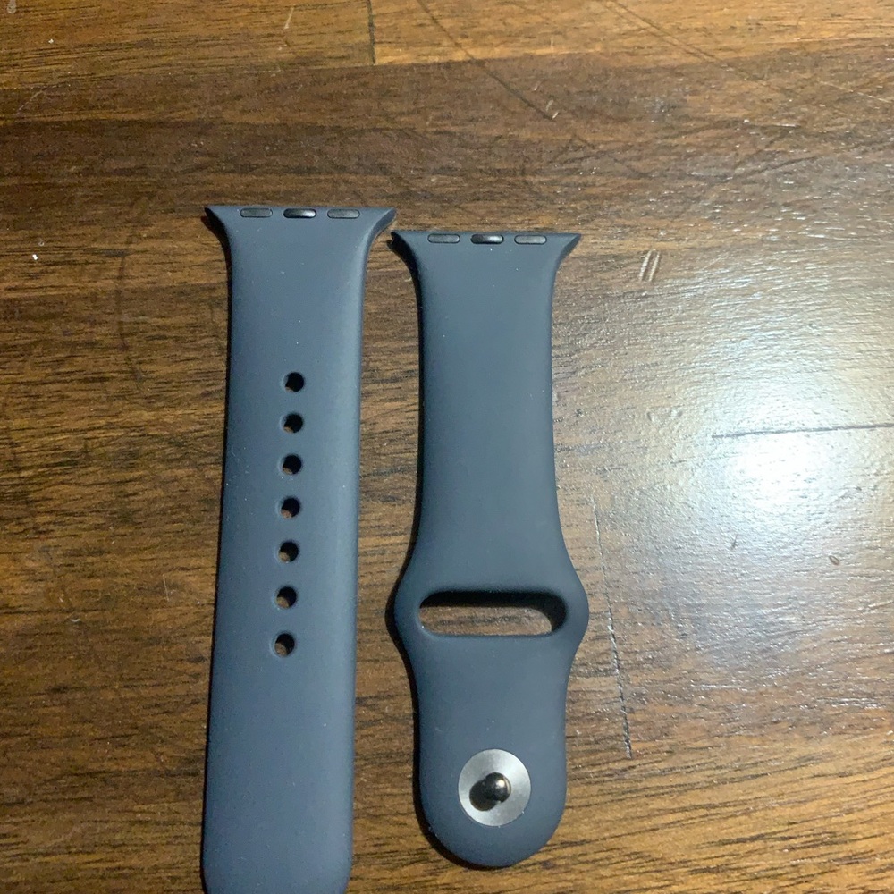 Black Silicone Smartwatch Band